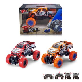 Auto BIG foot Pick-up 1:30 červená/oranžová - viac druhov