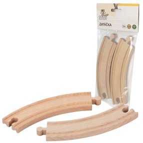 BABU vláčiky - Koľaj zákruta 17 cm, 2 ks