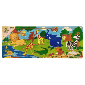 BABU - Doskové puzzle ZOO 21 dielov