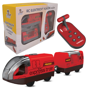 BABU vláčiky - R/C Elektrický vláčik červený - set 2 ks