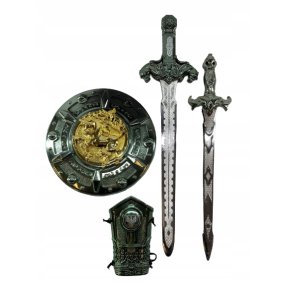 Rytiersky set s mečom 50 cm 4 ks