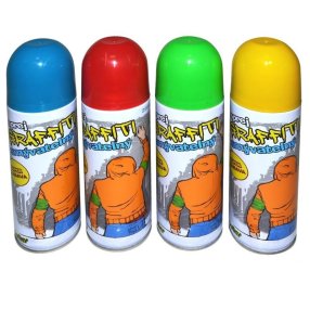 Sprej Graffiti / krieda v spreji umývateľná 250ml - 4 druhy
