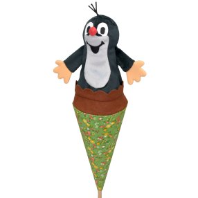 Moravská Ústředna - Krtko 55 cm kornútový maňuška
