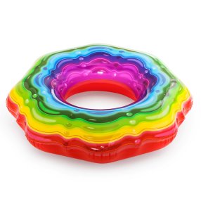 BESTWAY 36163 - Nafukovací kruh dúhový Ribbon™ Ø 115 cm