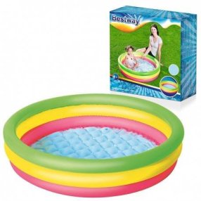 BESTWAY 51104 - Nafukovací bazén Swim Squad Ø 102 x 25 cm