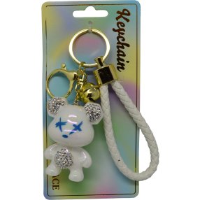 Keychain Prívesok na kľúče - Perleťový medvedík