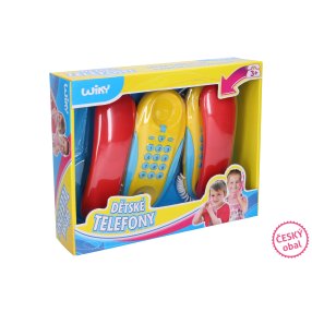 Detské drôtové telefóny - Český obal