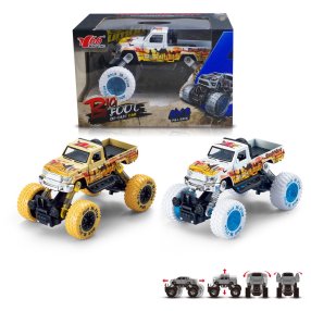 Auto BIG foot Pick-up 1:30 žltá/biela - viac druhov