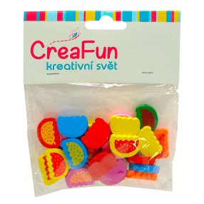 Drevené korálky-melón, 25ks 2x1,2 cm