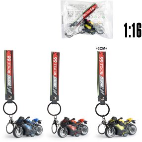 Prívesok na kľúče s kovovým modelom motorky Ducati 1:16 - 3 druhy