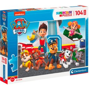 Clementoni - Puzzle Maxi 104 Labková Patrola