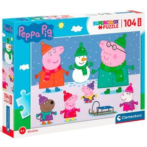 Clementoni - Puzzle Maxi 104 Prasiatko Peppa
