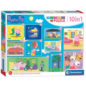 Clementoni - Puzzle Prasiatko Peppa 10v1