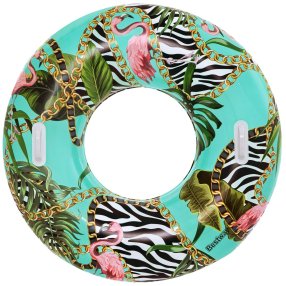 BESTWAY 36302 - Nafukovací kruh 114 cm Floral Fantasy Swim Ring