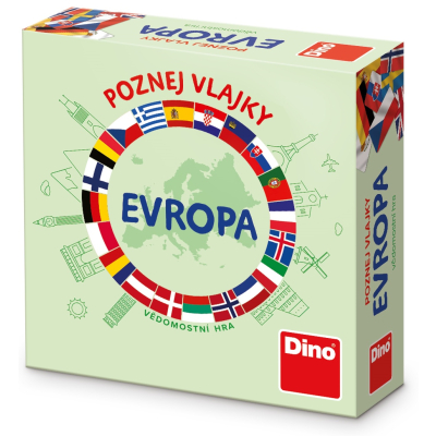 Dino - Poznej vlajky EVROPA - Cestovní hra