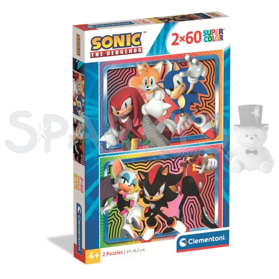 Clementoni - Puzzle 2x60 Sonic the Hedgehog                    
