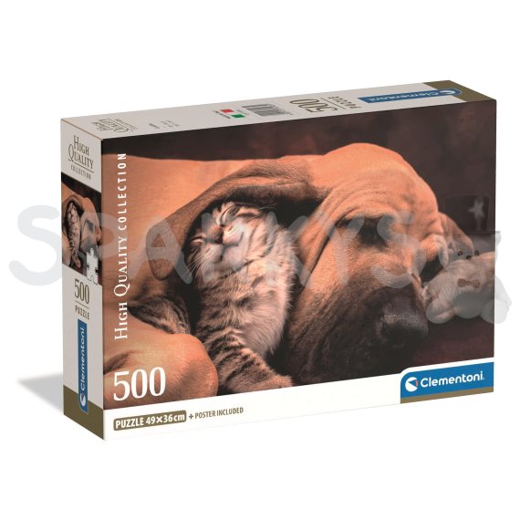 Clementoni - Puzzle 500 Maznáčikovia                    