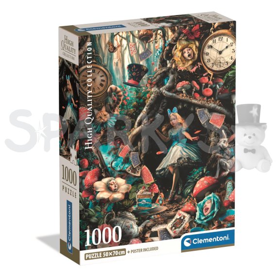 Clementoni - Puzzle 1000 Ďalší deň v ríši divov                    