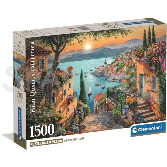 Clementoni - Puzzle 1500 Kroky k prístavu                    