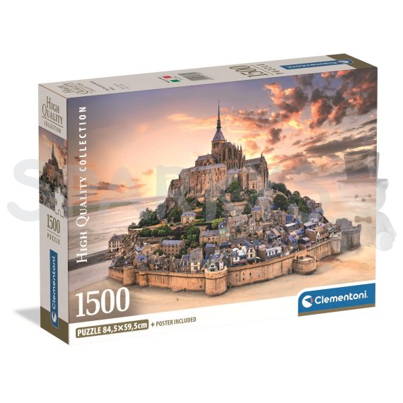 Clementoni - Puzzle 1500 Mont Saint-Michel pri východe slnka                    