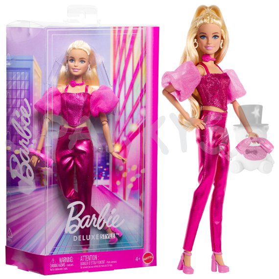 Barbie deluxe modelka - ružový korzet                    