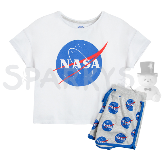 COOL CLUB - Dívčí Pyžamo krátký rukáv 134 NASA                    