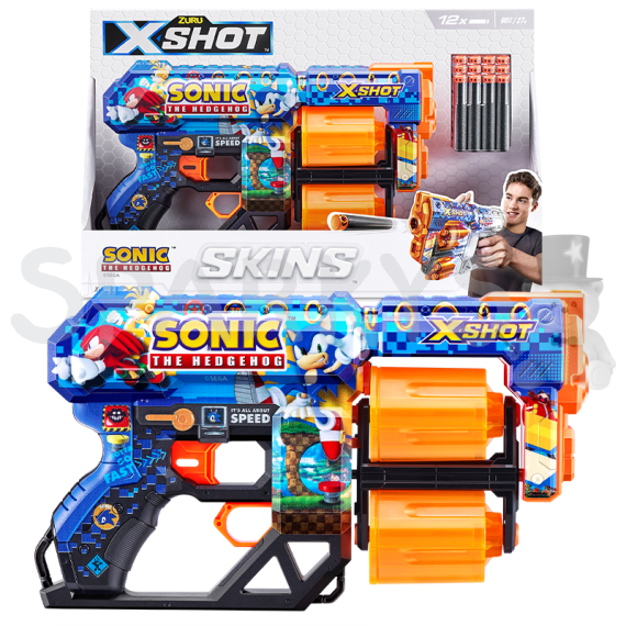 ZURU X-SHOT SKINS SONIC s 12 náboji                    