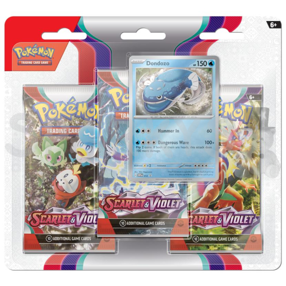 Pokémon TCG: SV01 - 3 Blister Booster - více druhů                    