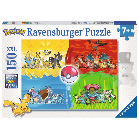 Ravensburger Puzzle Druhy Pokémonů 150 dílků                    