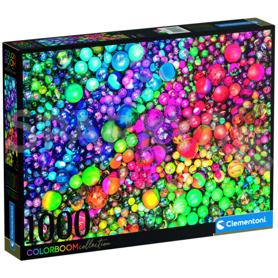 Clementoni - Puzzle 1000 ColorBoom: Marvellous Marbles                    