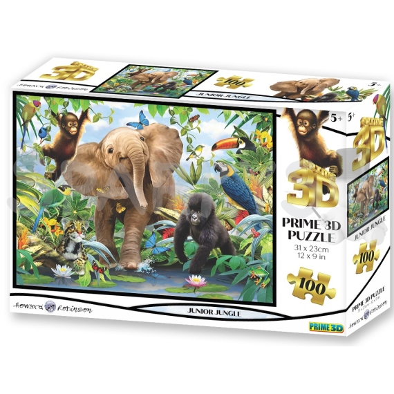 PRIME 3D PUZZLE - Junior Jungle 100 ks                    