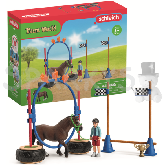 Schleich 42482 Závod v agility pro poníky                    