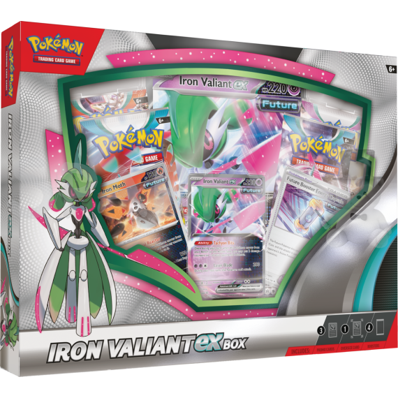 Pokémon TCG: Roaring Moon / Iron Valiant ex Box - více druhů                    