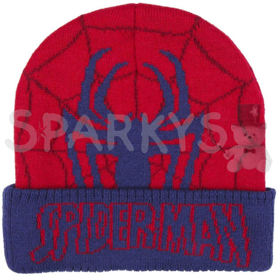 Cerdá - Zimní dětská čepice Spider-Man - Logo                    