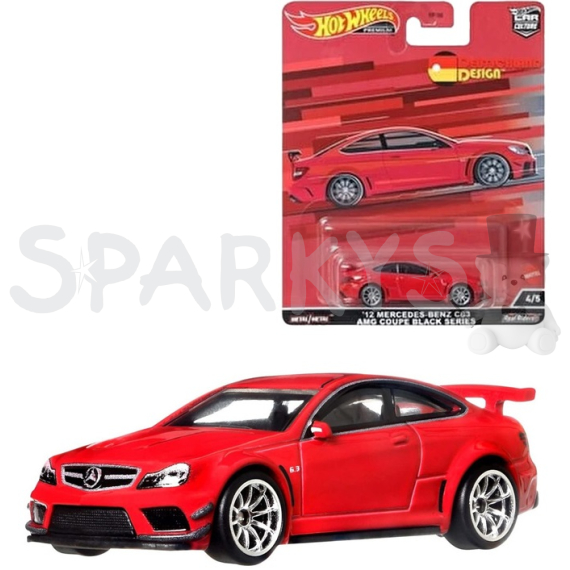 Hot Wheels PRÉMIOVÉ AUTO - 12 Mercedes-Benz Benz C63 AMG Couple Black Series                    