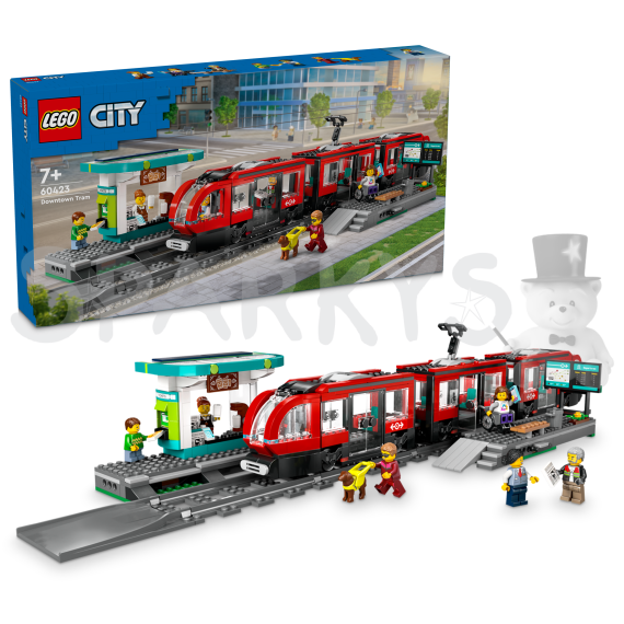 LEGO® City 60423 Tramvaj a zastávka v centru města                    