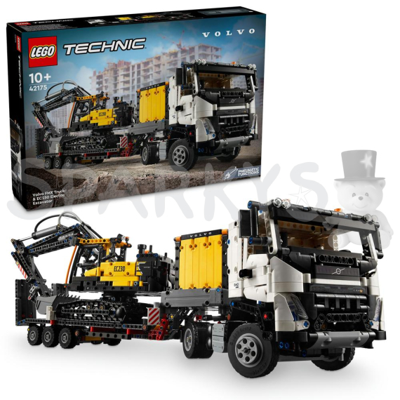 LEGO® Technic 42175 Nákladní auto Volvo FMX a elektrický bagr Volvo EC230                    