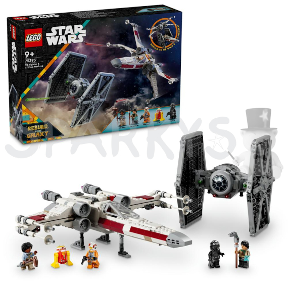 LEGO® Star Wars™ 75393 Stíhačka TIE a X-wing – kombinovaná stavebnice                    