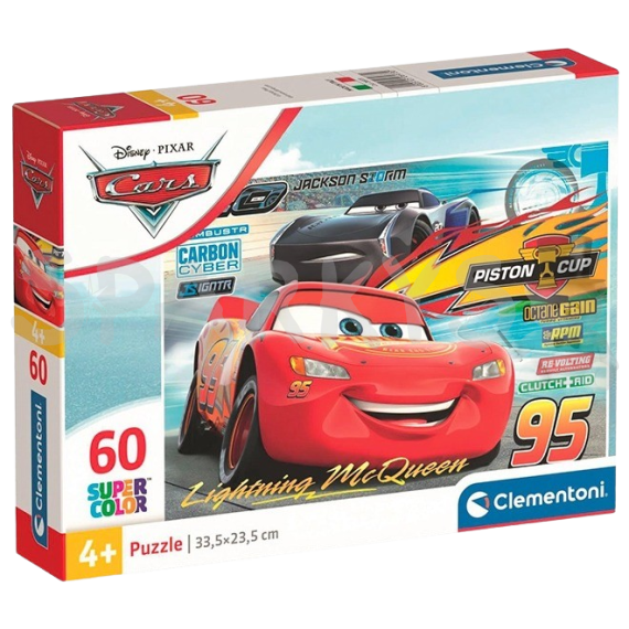 Clementoni - Puzzle 60 Cars 3: Piston Cup                    