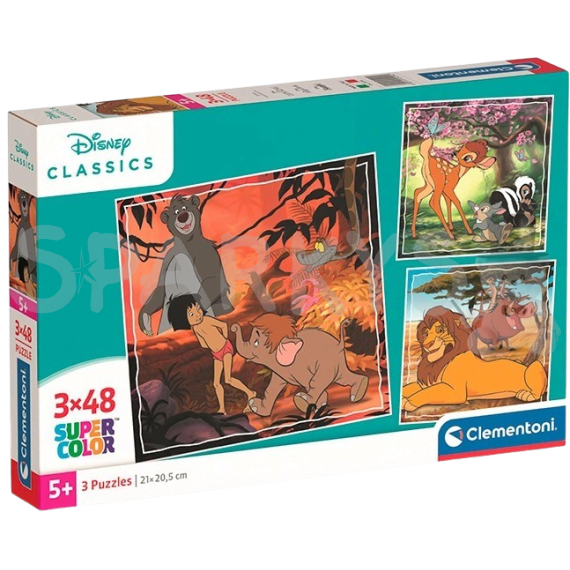 Clementoni - Puzzle 144 Disney klasika 3x48 dílků                    