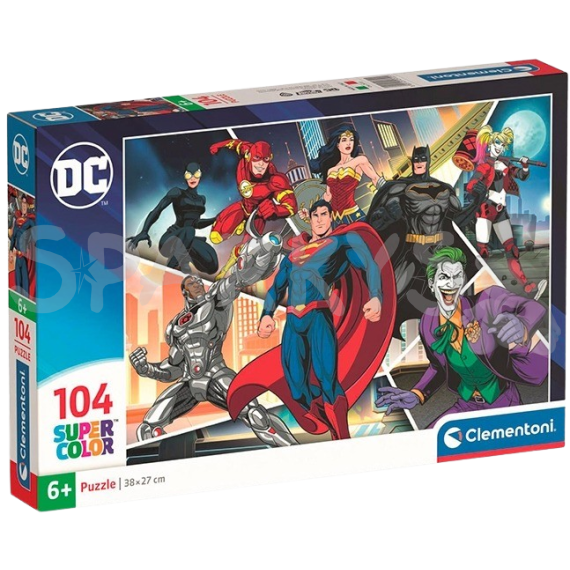 Clementoni - Puzzle 104 DC Comics                    