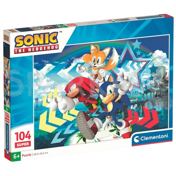 Clementoni - Puzzle 104 Sonic                    