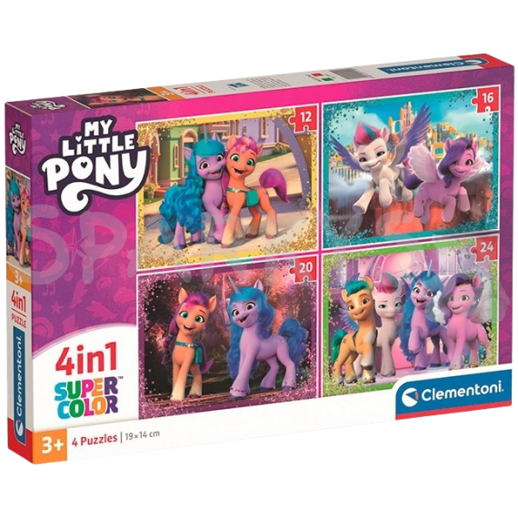 Clementoni - Puzzle 4v1 My Little Pony (12+16+20+24 dílků)                    