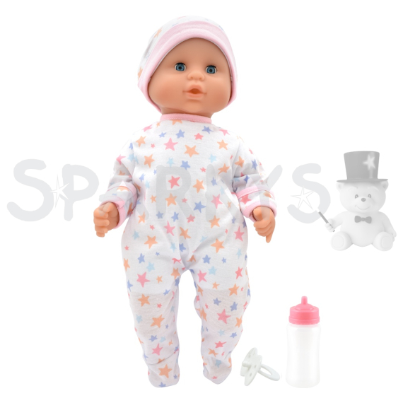 Dolls World Miminko Baby Joy WHITE- 38 cm                    