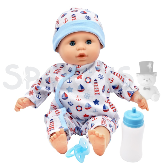 Dolls World Miminko Baby Joy BLUE - 38 cm                    