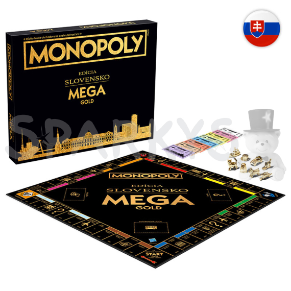 MONOPOLY Edice Mega Gold Slovakia SK                    