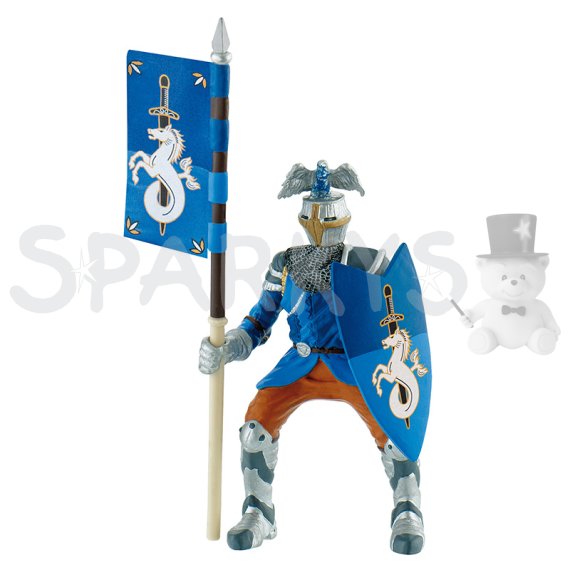 Bullyland 80785 - Turnajový rytier modrý                    