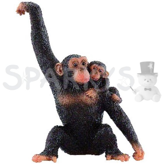 Bullyland 63594 - Šimpanz s mláďaťom                    