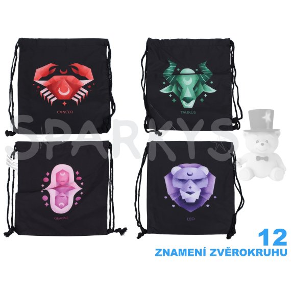 Vrecko na prezuvky 35,5x44 cm - Zodiac                    
