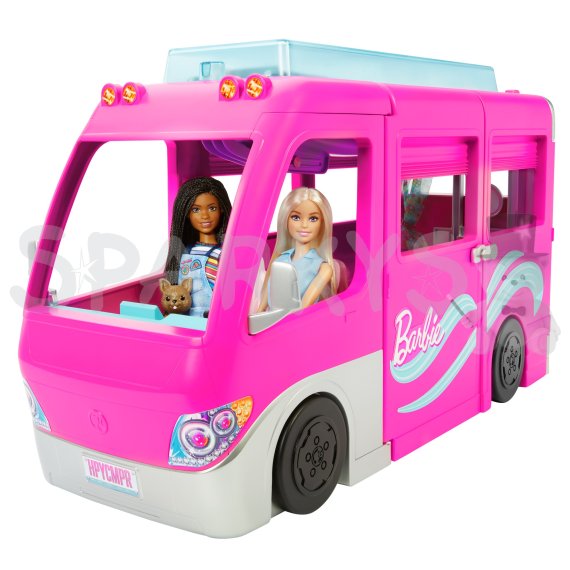 Barbie karavan snov s obrovskou šmykľavkou                    
